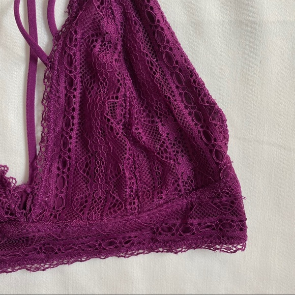 French affair Purple lace bralette - Picture 2 of 4